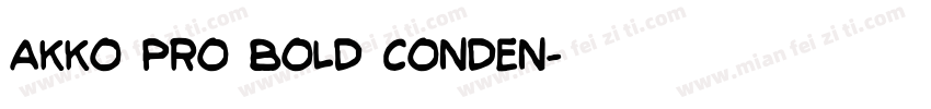 Akko Pro Bold Conden字体转换